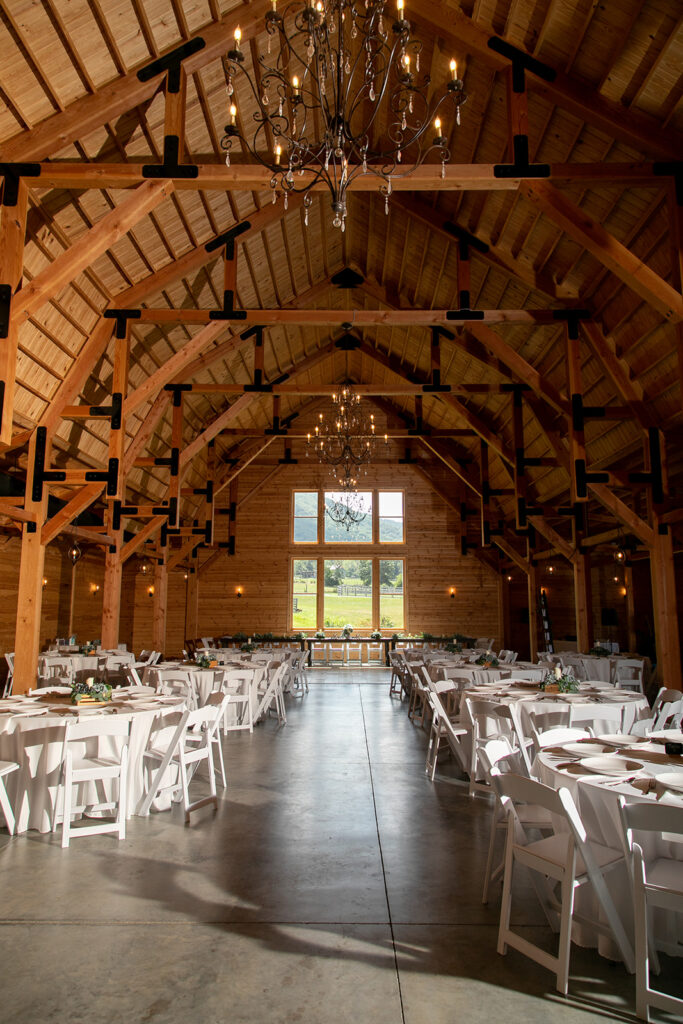 Bride and groom at a shenandoah wedding venue on their wedding day