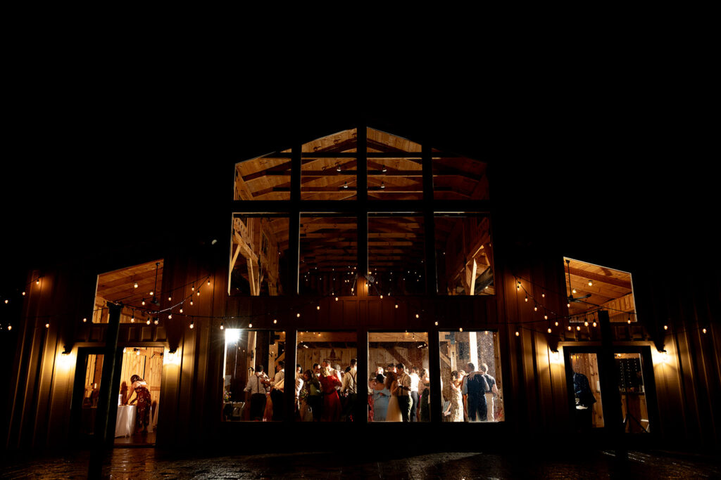 Bride and groom at a shenandoah wedding venue on their wedding day