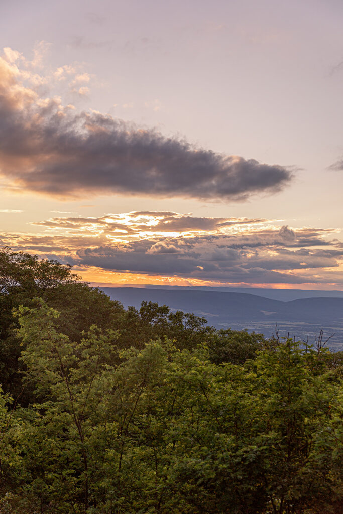 Shenandoah wedding venue - Big Meadows Lodge overlooking the Shenandoah Valley