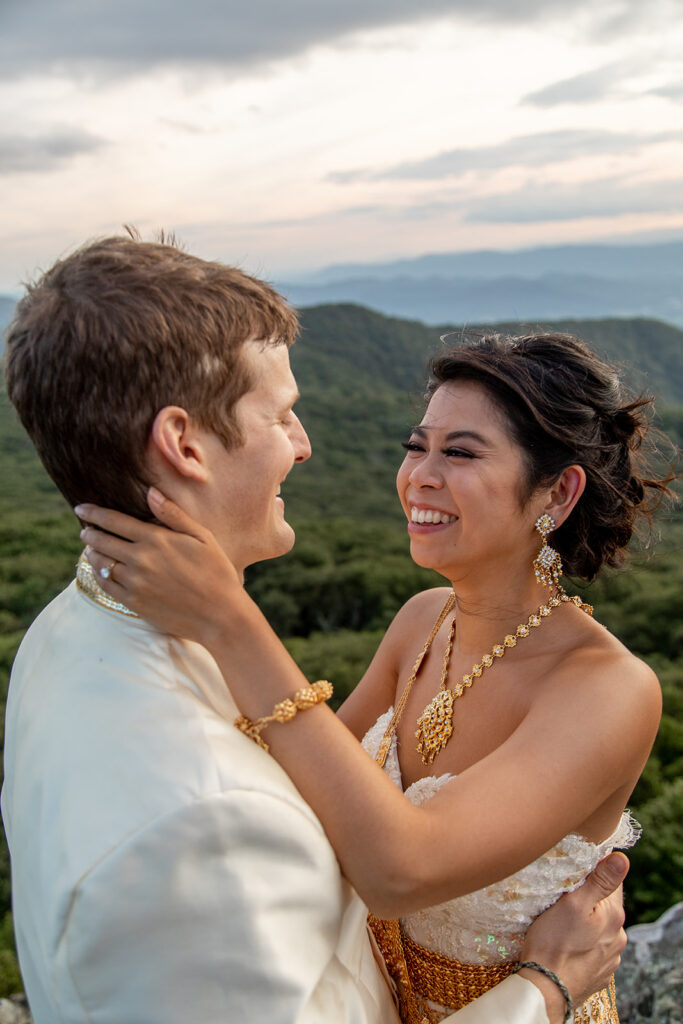 Bride and groom doing their engagement session photos in Shenandoah Virginia with Victoria V Photography. Shenandoah engagement session The best Shenandoah photographer. Shenandoah wedding photographer. Shenandoah elopement photographer. Shenandoah engagement photographer.