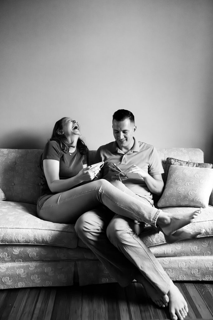 Bride and groom read their vows privately on their wedding day in Fredericksburg, VA with Victoria V Photography. Fredericksburg, VA wedding photographer. The best wedding photographer in Fredericksburg, VA. Virginia elopement photographer. Virginia Wedding Photographer.