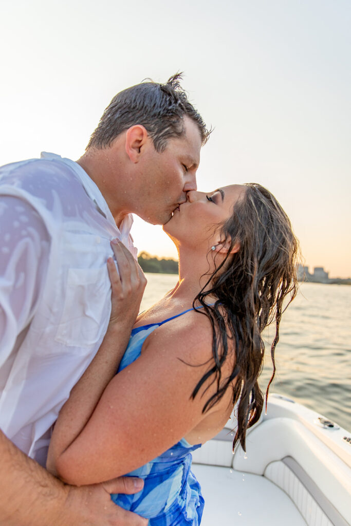 DC Engagement session with Victoria V Photography The best photographer in Washington DC DC's best wedding photographer Washington DC Engagement photographer Engagement session on a boat Boat engagement session Engagement session at The Wharf