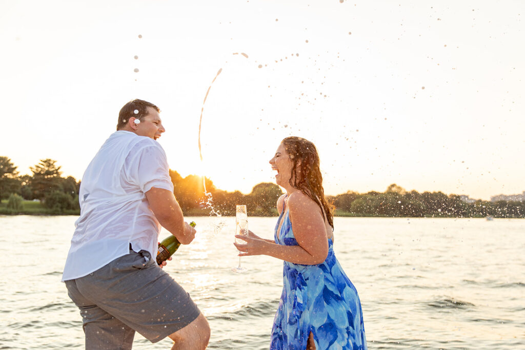 DC Engagement session with Victoria V Photography The best photographer in Washington DC DC's best wedding photographer Washington DC Engagement photographer Engagement session on a boat Boat engagement session Engagement session at The Wharf