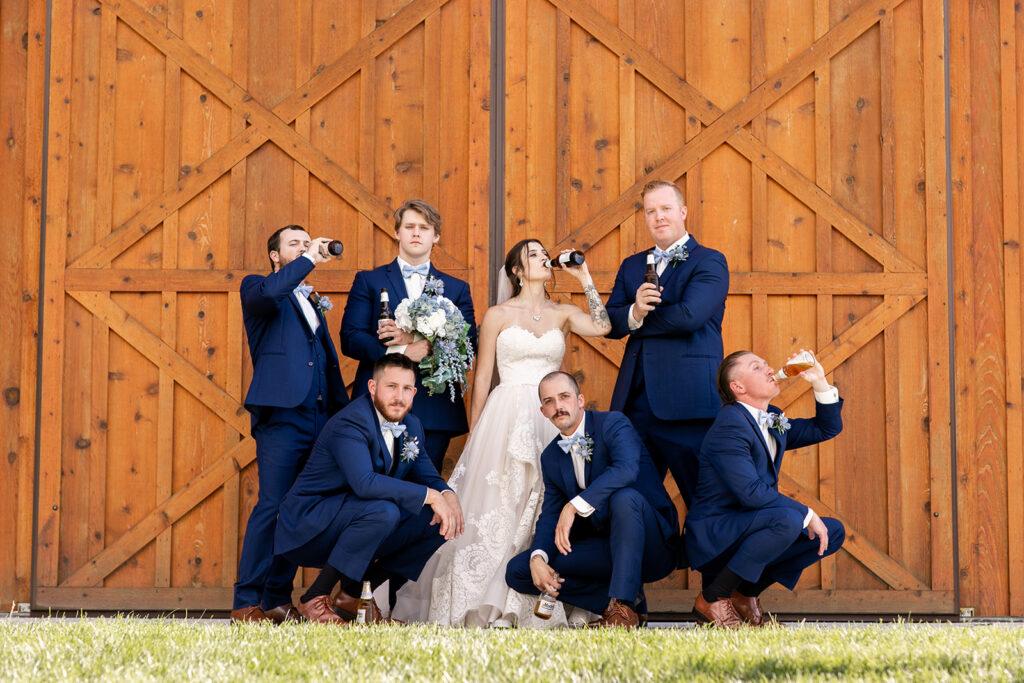 Bride and groom at their elegant Blue Ridge Mountain wedding at Stoneyman Valley Ranch – romantic sunset portraits, adventurous love, and breathtaking views.