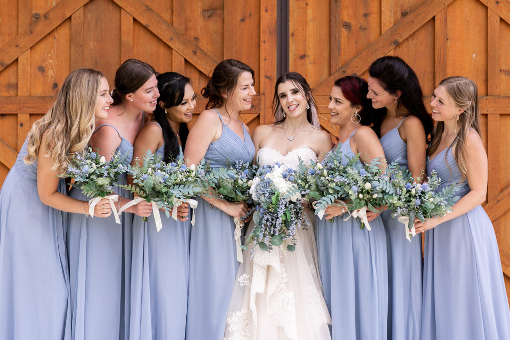 Bride and groom at their elegant Blue Ridge Mountain wedding at Stoneyman Valley Ranch – romantic sunset portraits, adventurous love, and breathtaking views.