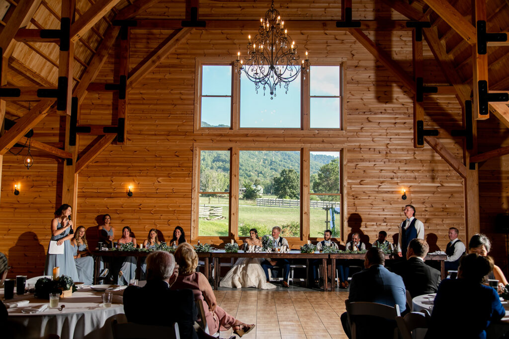 Bride and groom at their elegant Blue Ridge Mountain wedding at Stoneyman Valley Ranch – romantic sunset portraits, adventurous love, and breathtaking views.