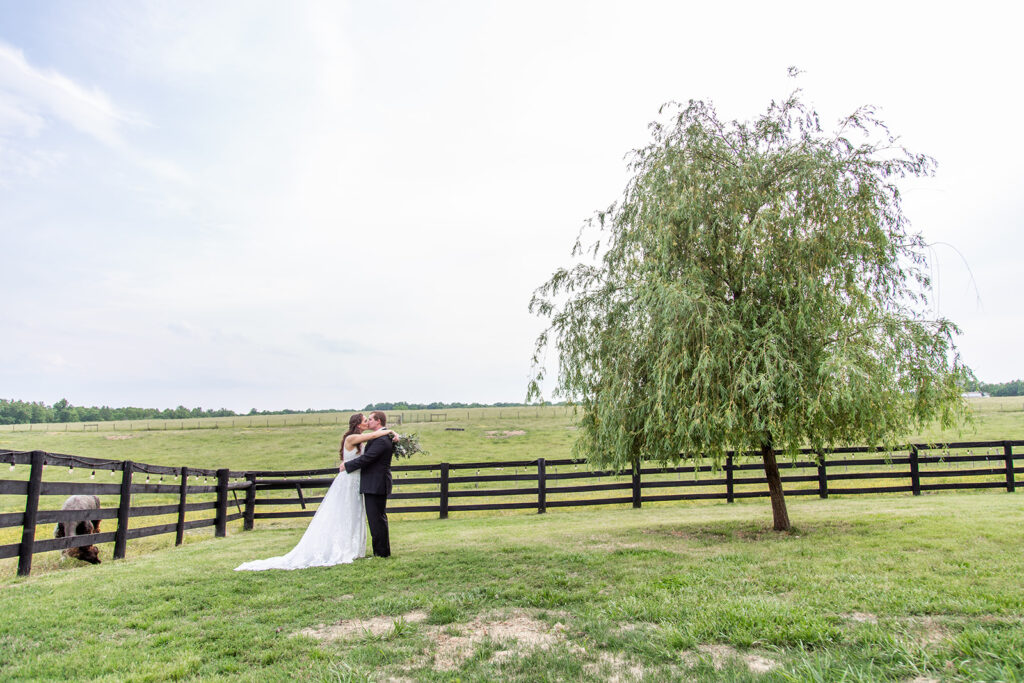 Romantic spring wedding at Oak Creek Farm in Virginia – candid moments, joyful celebrations, and golden hour portraits of a Virginia Bride and Groom, featuring rustic elegance and countryside charm.