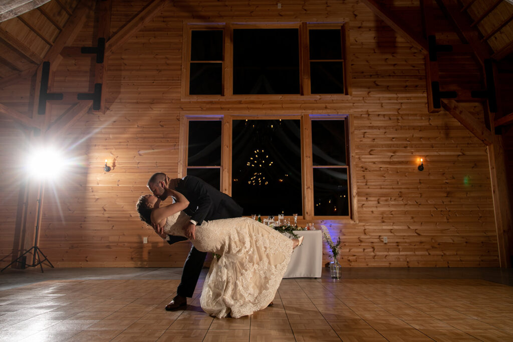 Elegant and adventurous mountain wedding at Stoneyman Valley Ranch – bride and groom portraits with Blue Ridge Mountain views, joyful first look, fun bridal party moments, and stunning sunset photos atop Little Stoneyman Overlook.