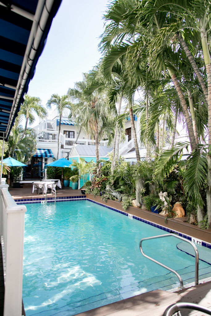 View of the pool at the La Te Da in Key West