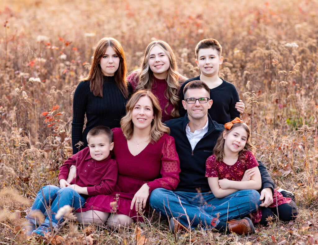 burgundy fall style family outfits