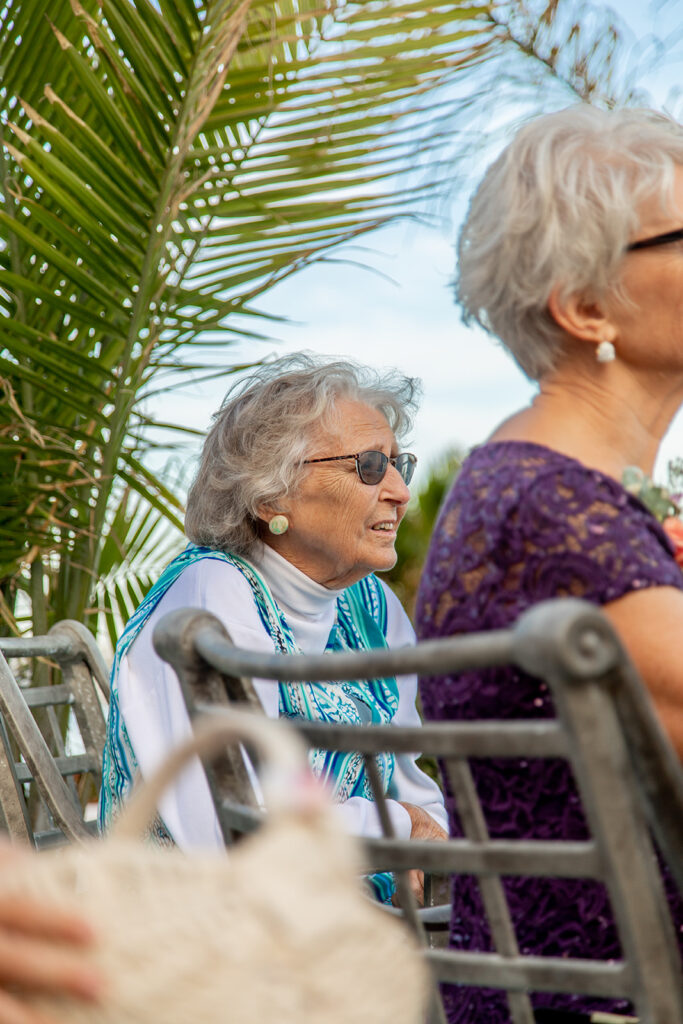 Ocean City MD beach wedding ceremony overlooking the ocean and inlet