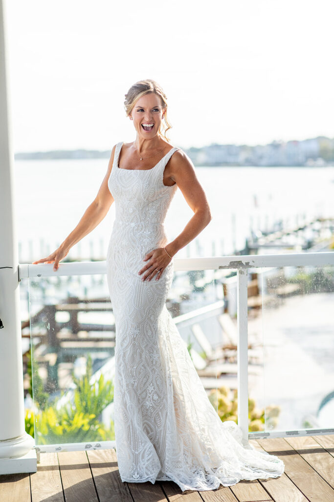 Elegant yet effortless bridal portraits at an Ocean City MD wedding