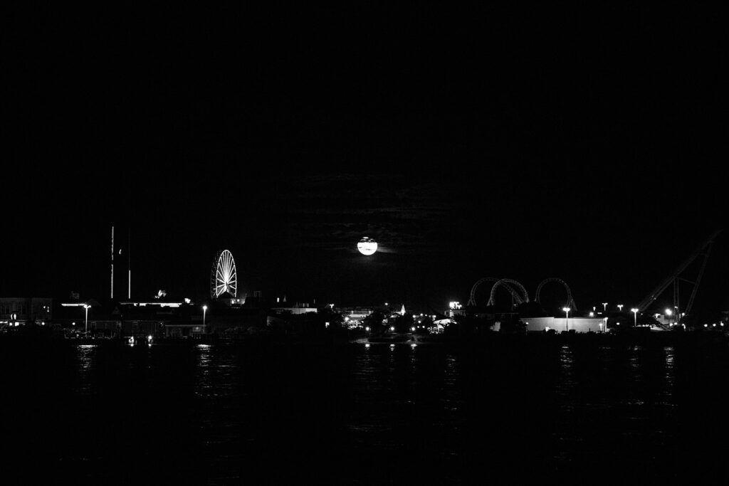 Guests dancing and celebrating during an Ocean City MD beach wedding reception