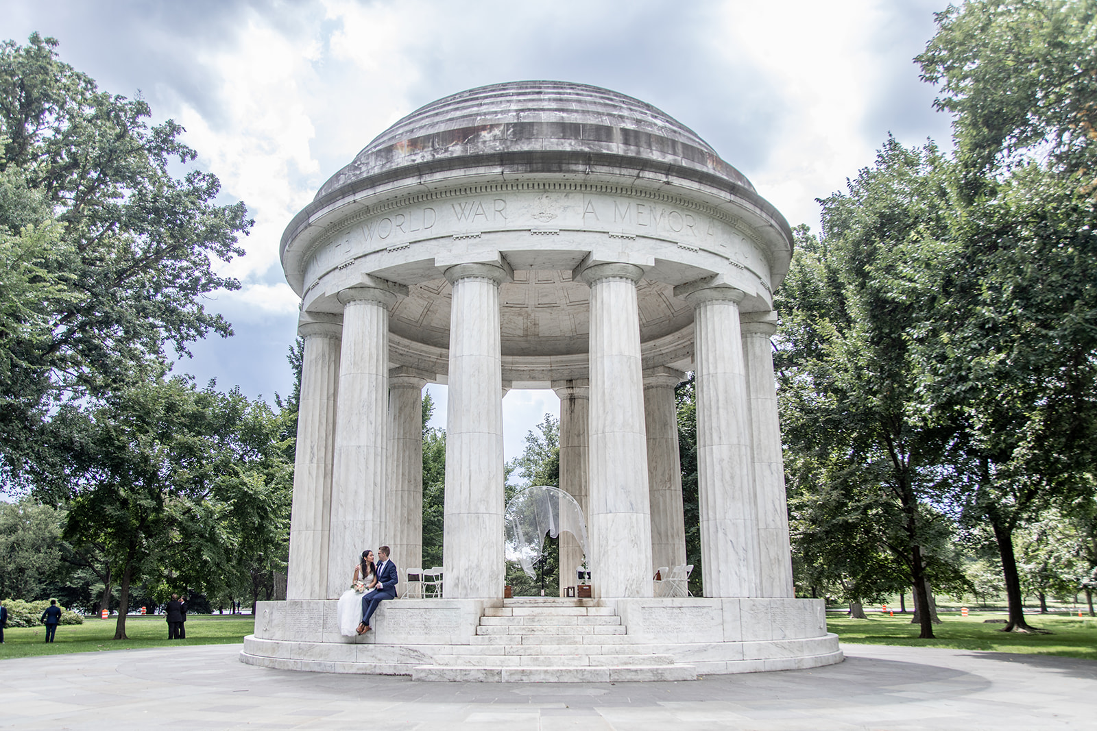 DC War Memorial in Washington DC set for an intimate elopement ceremony