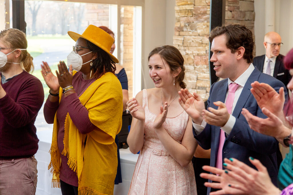 Jewish wedding reception dancing at The Woodlands at Algonkian