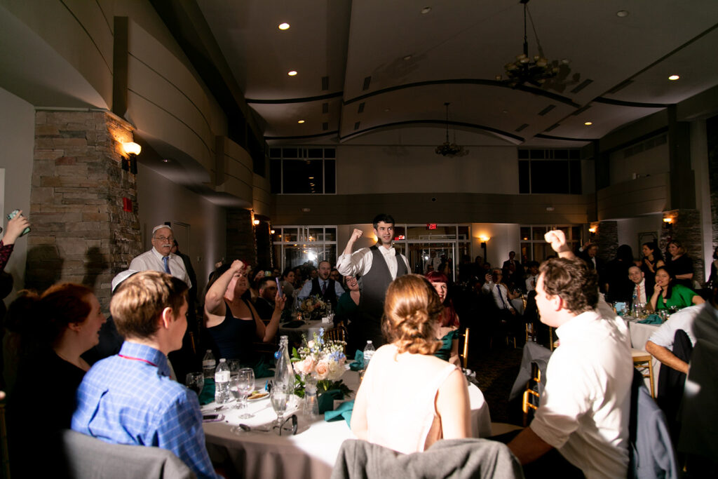 Lively wedding reception at The Woodlands at Algonkian in Northern Virginia