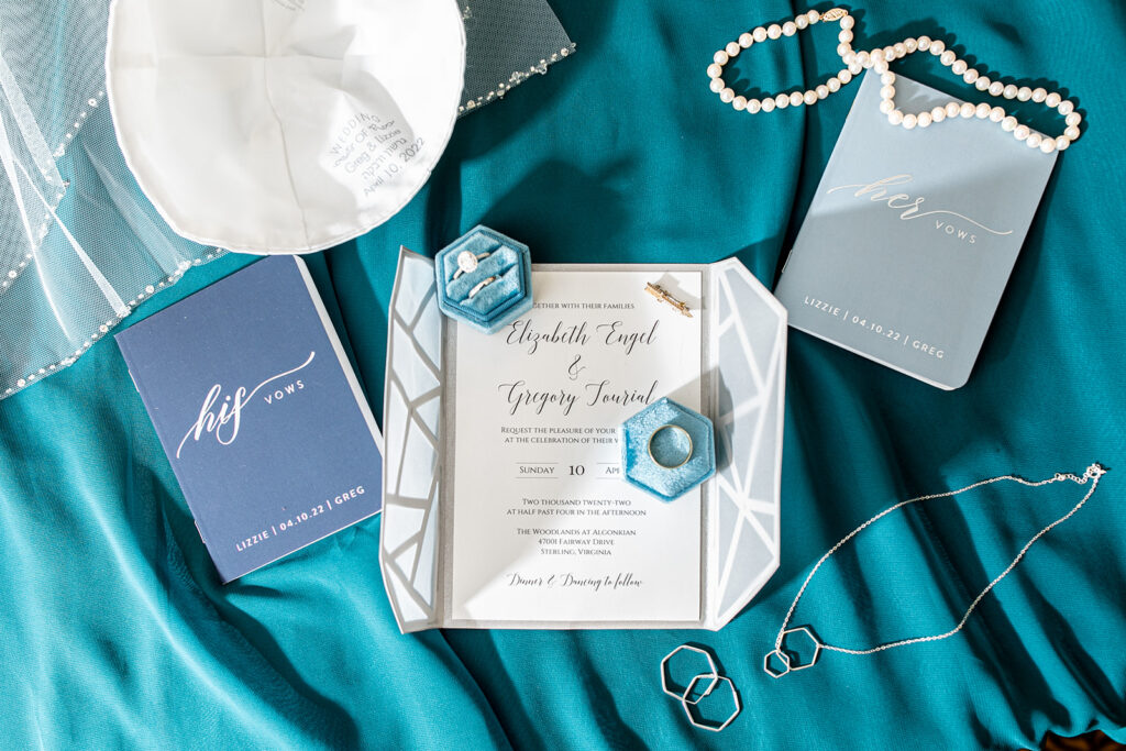 Wedding day detail photos taken at The Woodlands of Algonkian