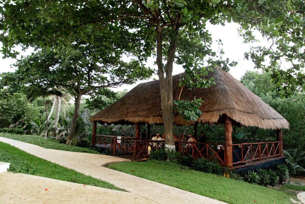 Private dinner pavilion at Le Blanc Cancun for luxury destination wedding