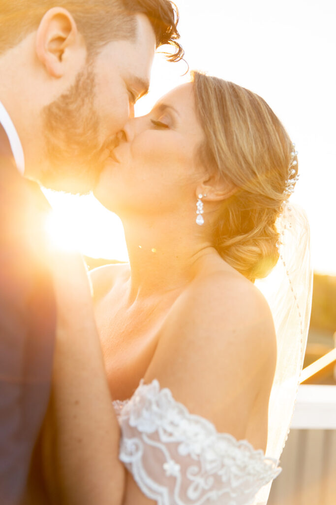 Rooftop sunset portraits at The Woolen Mill
