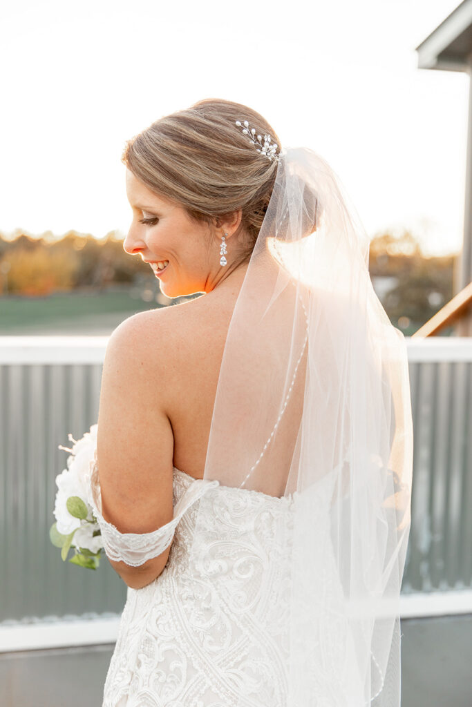 Rooftop sunset portraits at The Woolen Mill