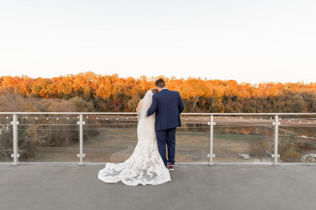 Rooftop sunset portraits at The Woolen Mill