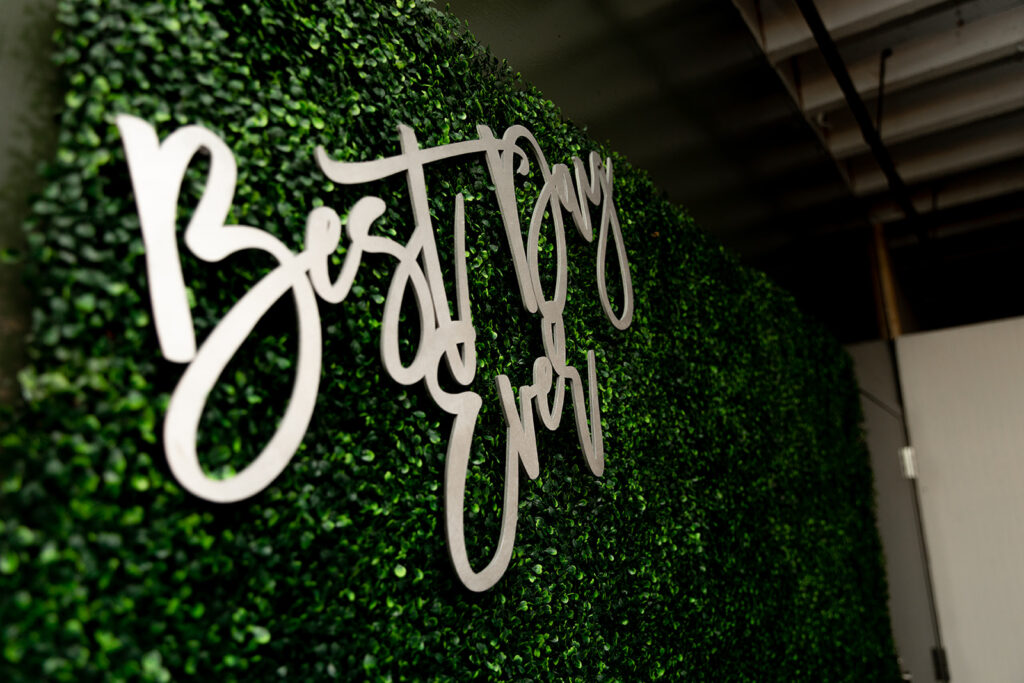 Romantic fall wedding at The Woolen Mill in Fredericksburg VA