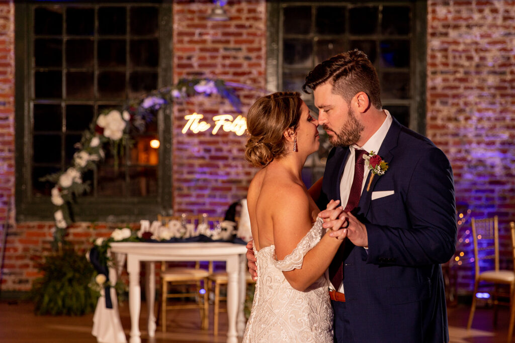 Private last dance at The Woolen Mill wedding